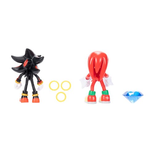 Sonic The Hedgehog 4" Action Figure 2 Pack Knuckles & Shadow