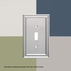 Franklin Brass Classic Lace Wall Plate, Satin Nickel Double Switch Cover Switch Cover, 1-Pack, W35073-SN-C