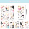 50 Pieces Cat Temporary Tattoos for Kids, Cats Themed Birthday Party Supplies Decorations, 12 Sheets Cute Kitty Fake Tattoo Body Art Stickers, Pet Lover Party Favors, Meow Arts and Crafts