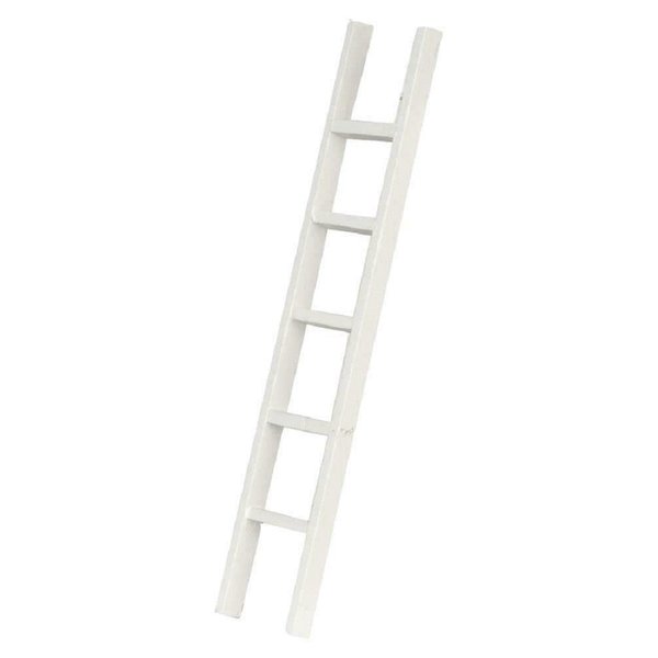 Melody Jane Dollhouse White Straight Step Ladder 6 inch Miniature Accessory