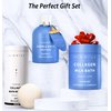 Creamy Coconut Collagen Milk Bath Soak Powder Moisturize & Soften Skin – Vanilla Jasmine Luxury Spa Bubble Bath Salt Mother's Birthday Christmas Relaxation Gifts for Women Perfect Stocking Stuffers