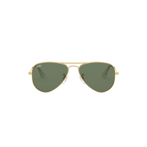 Ray-Ban Junior Rj9506S Metal Aviator Sunglasses, Arista/Dark Green, 50 mm
