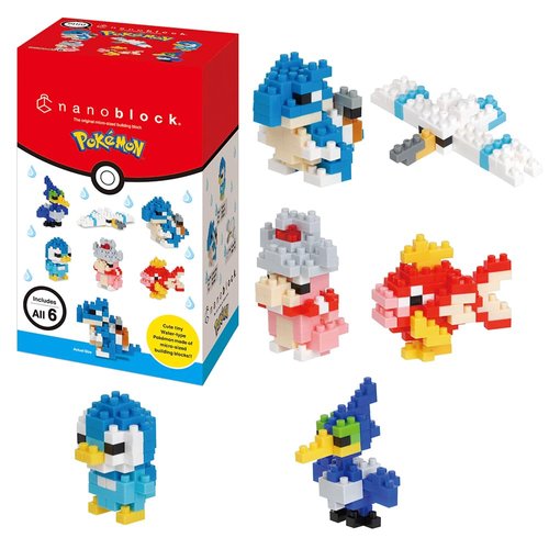 nanoblock - Pokémon - Type Water Set 1 (Blind Box Complete Set), mininano Series Building Kit