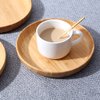 cluzelar Bamboo Plates 7.5Inch Round Bamboo Plates Reusable Kids Dinner Plates Tableware 4PCS Wooden Plates Lightweight Dishes Snack, Dessert, Unbreakable Classic Plates…