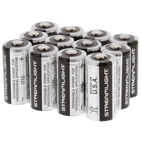 Streamlight 85177 CR123A Lithium Batteries, 12-Pack