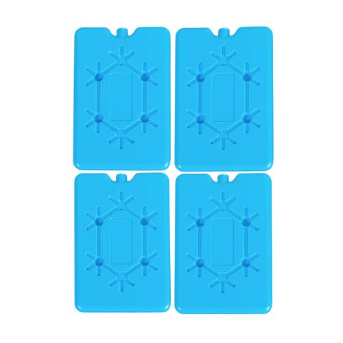Generic 4-Piece Ice Pack Set for Lunch Boxes, Blue, 6.49 x 4.33 x 0.59 in