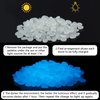 Glow in The Dark Rocks Outdoor Decorative Stones (1000 PCS White Glows Blue) Small Luminous Pebbles for Garden Walkway Fish Tank Aquarium Planter Vase Filler