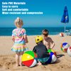 Pijaborg 24 inch Beach Balls Bulk, 3 Pack Beach Balls for Kids, Reusable Inflatable Beach Ball for Summer Beach Outdoor or Indoor