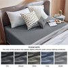 Bedsure Queen Fitted Sheet Only - Bed Sheets Extra Deep Pocket 16 inch, Ultra Soft Bottom Sheet for Queen Size Bed, Grey, 60" x 80"