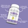 Mauricettes Melatonin 3mg Chewable Tablets - Fast-Acting Sleeping Pills, Natural Sleep Support Aid for Adults & Kids, Dairy & Soy-Free, Unflavored, Non-Addictive, 60 Count