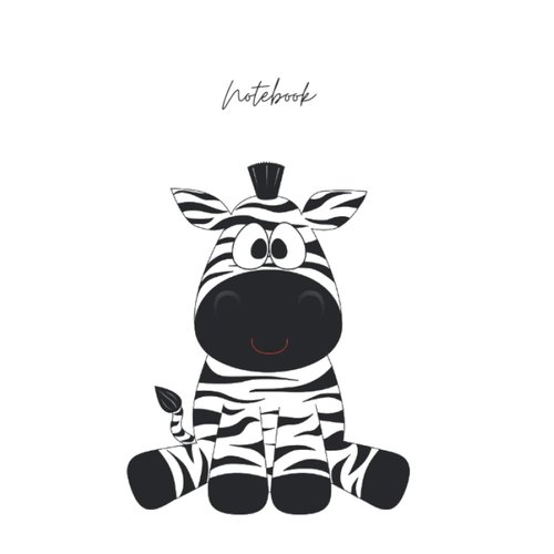Zebra Notebook: Wide-Ruled Lined Notebook for Zebra lovers With a Matte Finish (6" x 9")
