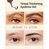 Waterproof Tinted Brow Gel, Caramel Tinted Thickening Brow Mascara, Brow Fast Sculpt, Long Lasting Transfer-Proof, Eyebrow Gel Tint with Brow Brush & Razor, Fill in Eyebrows and Cover Gray Hair-B02#