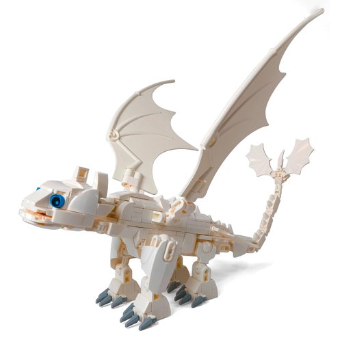 Toysvill Day White Dragon Building Block Toy, Action Figures (Light Fury) [257 Elements]