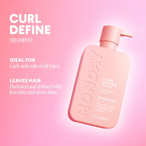 MONDAY HAIRCARE Curl Define Shampoo 12oz, Nourishing Curls, Tames Frizz, Enhances Shine with Coconut Oil and Shea Butter
