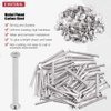 Socell 130pcs Phillips Chicago Screw Binding Screws Posts Assortment Kit for Scrapbook Photo Albums Craft and DIY Leather Decoration Bookbinding(M5 x 5/10/15/25/35/45/55)