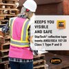 Pioneer Safety Vest for Women with Pockets - Hi-Vis Reflective Tape - for Construction - Pink