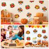 BeYumi 24 Sets Thanksgiving Foam Football Turkey Craft Kit DIY Give Thanks Rugby Turkey Handing Ornaments Decorations Fall Autumn Make A Turkey Craft for Kids Home School Classroom Party Activities