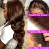 Silky Longess Body Wave Lace Front Wigs Human Hair Pre Plucked, 13x4 Chocolate Brown Human Hair Wigs for Black Women HD Transparent Auburn Wigs Reddish Brown Wigs with Baby Hair 180 Density 24 Inch