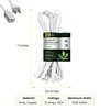 GoGreen Power (GG-24720) 16/2 20’ Household Extension Cord, 3 Outlets, White, 20 Ft