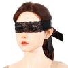 ALMYMM Sexy Lace Blindfold Masks for Women, Lace Masquerade Mesh Blindfold Mask, Light Blocking Eye Mask, Sexy See Through Blindfold Eye Mask Masquerade Couple Cosplay Party Halloween Masks