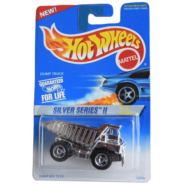 Hot Wheels Dump Truck, Silver Series II 1/4
