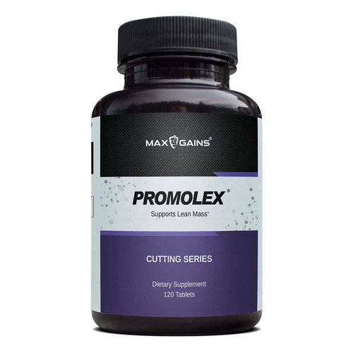 MAX GAINS Promolex Natural Branched-Chain Amino Acids (BCAA) L-Leucine, L-IsoLeucine & L-Valine Supplement to Support Lean Muscle Mass. 120 Tablets