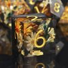 Haxtec DND Dice Set Sharp Edge Resin Dice Set with Dice Case, Flower D and D Dice, Polyhedral D&D Dice Set for Dungeons and Dragons TTRPGs DND Gift