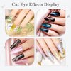 SUPWEE Cat Eye Magnet for Nails 9PCS Magnet Nail Tool for Cat Eye Gel Nail Polish Multi-Function Double-Head Mangtic Stick for 9D Strip Galaxy Cat Eye Nail Art Design DIY Home Manicure