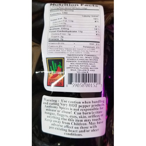 Anthony Spices - Carolina Reaper Cheese Balls (Hottest balls in the world)