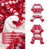kyeese Christmas Dogs Pajamas Snowflake Dog Sweater Dog Pjs for Small Dogs Holiday Dog Onesie Dog Jumpsuit Dog Clothes