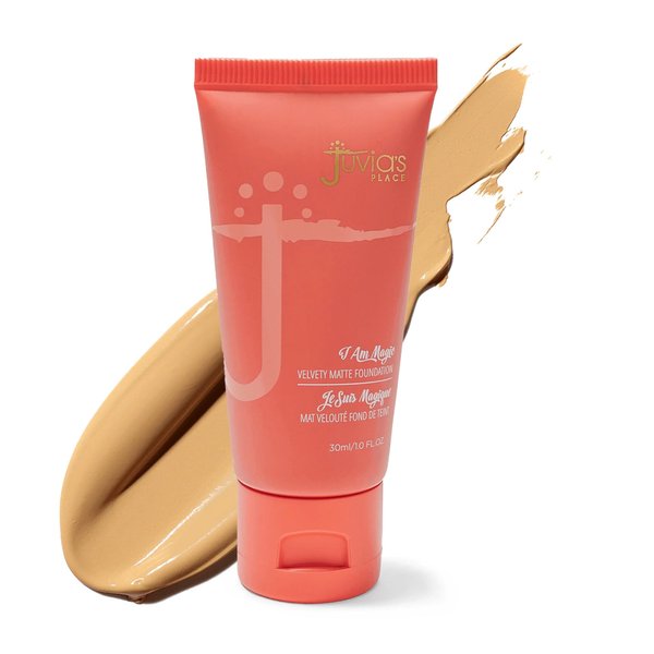 Juvia's Place I Am Magic Velvety Matte Liquid Foundation 530 - Ibiza - Medium w/Cool, Golden Undertone, Makeup Foundation Full Coverage, Lightweight, Long Wear, Velvety Matte Finish