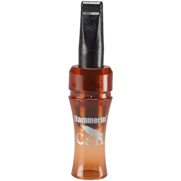 HUNTERS SPECIALTIES HS Strut Hammerin’ Crow Gobbler Locator Root Beer Color Ergonomic Handle Turkey Call, Rootbeer