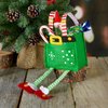 Elf Pants Christmas Treat Bags, Set of 6 Gift Bags for Children Holiday Parties Teachers Decorations