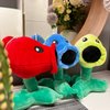Dyharnsty 3Pcs Plants vs Zombies Plush Toys Peashooter,Snow Pea & Fire Pea, Soft Figure Doll, Plants vs Zombies Toys PVZ Plush Plants 1 2 Set