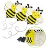 Bee Stickers - Bees for Crafts 12 Bumble Bee Craft Sticker Activity Spring Craft Kits for Kids Summer Activities for Kids Bug Stickers for Kids Bumble Bees for Crafts Spring Foam Stickers Bee Magnets