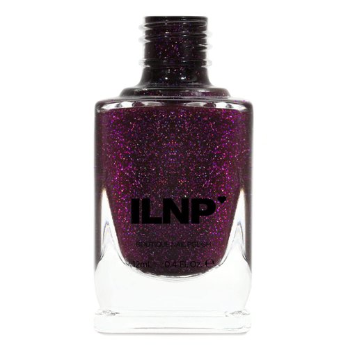 ILNP Madeline - Delicious Dark Berry Holographic Nail Polish, Chip Resistant, 7-Free, Non-Toxic, Vegan, Cruelty Free, 12ml