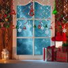 Christmas Party Decorations Foil Hanging Ceiling Swirls (30Pcs Fully-Assembled) Reindeer Bell Christmas Tree Snowflake Swirls for Porch Home House Bar, Christmas Holiday Supplies Decorations