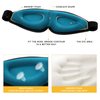 Sleep Mask for Women and Men，The 3D Sleep Eye Mask Has a Wide and Deep Eye Socket, Blocks Out Light Perfectly, Does Not Press The Eyeball, Comfortable, Soft for Travel，Naps, Yoga