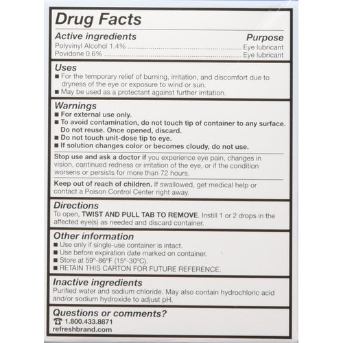 Refresh Eye Drops Individual Dose 30/box