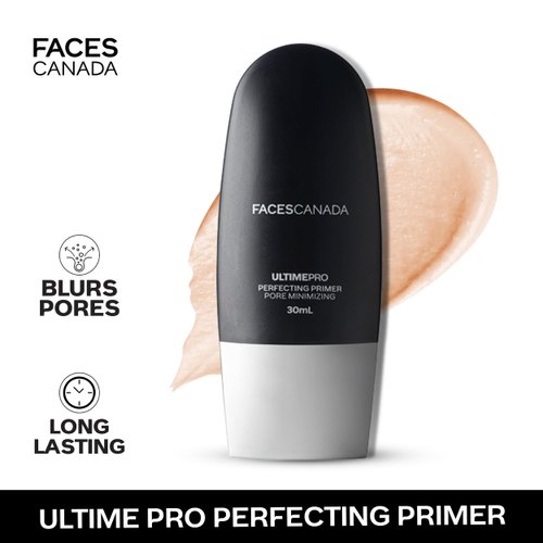 FACESCANADA Ultime Pro Perfecting Face Primer | Lightweight & Pore Minimizing | Makes Makeup Long Lasting | Oil Free Matte Primer | 1.01 Fl oz (30ml)