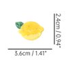 Mini Lemon Hair Clip,Acetate Hair Claw,Small Hair Clips for Women,Pack of 2