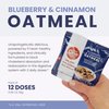 Step One Foods Blueberry Cinnamon Oatmeal, Heart Healthy Snack Plant Sterols, Omega 3's and Dietary Fiber Gluten Free Vegan Oatmeal (12 Pack)