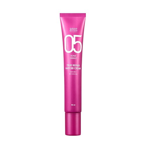 AMOS PROFESSIONAL True Repair Hair BB Cream 1.6fl oz (50ml) | Intensive Nourishing Serum for Damaged, Dry and Rough Hair | Anti-Frizz, Hydration and Heat Protection | Leave In & No Wash Treatment | Korean Salon Brand