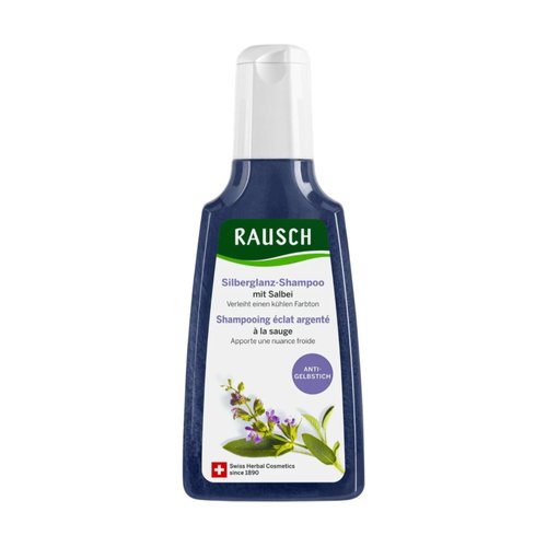 Rausch Sage Shampoo, 200 ml - Light Silver Shine - Purple Shampoo for Dry Hair Structure, Hair Tr...