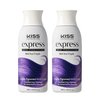 Kiss Express Semi-Permanent Hair Color 100mL (3.5 US fl.oz) (2 PACK, Real Purple)