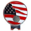 USA Flag Golf Ball Marker with USA Flag Hat Clip