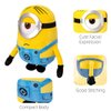 MINISO 9'' Minions Stuffed Animals Plush Toy (Stuart), Kawaii Soft Cute Sleeping Plushies Bedding Pillow for Kids Toddler Toys Boys Girls