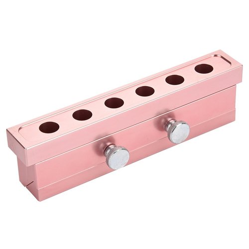 Lipstick Mold, Ymiko 12.1 Dual Uses Lipstick Maker, Lip Balm Making Kit, 6 Cavity Lipstick Maker, for Making Single Color Lipstick, Two-Tone Lipstick, Rose Gold Aluminum Alloy