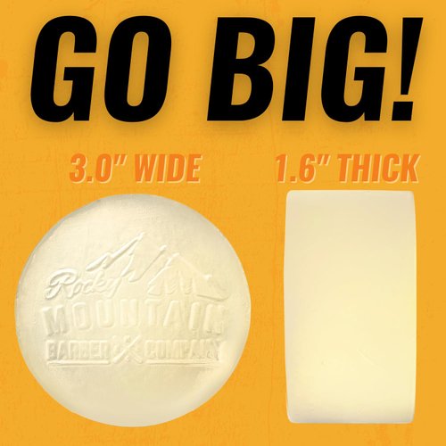 Men’s All-in-One Shampoo & Body Soap Bars – Extra Thick 1.6” Glycerin Hair & Body Soap Bars - 2 Soap Bars - Spiced Sawdust Scent - with Coconut Oil, Oat Protein & Cedarwood Oil - Made in USA - 14.5 oz