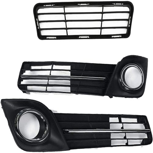 WFLNHB 3 Pack Front Bumper Fog Light Cover Grilles 5311206210 5212806290 5212706290 Replacement for 2012-2014 Toyota Camry SE Fog Lamp Cover Bezel Set